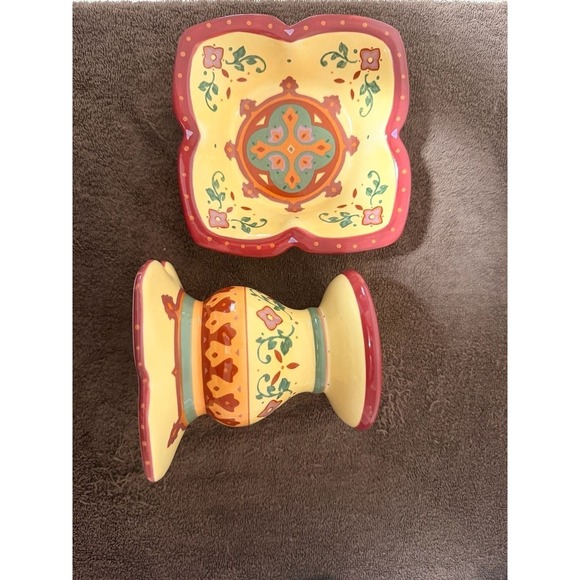 Partylite Tuscan Bohemian Spice 2-piece Pillar - Picture 5 of 7